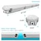 Luxrite 4FT LED Vapor Tight Light Fixture 3CCT 3500K-5000K 34/38/45W Up to 5895LM Dimmable IP65 DLC UL LR25260-1PK - alternate 4